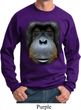 Mens Orangutan Sweatshirt Big Orangutan Face Sweat Shirt