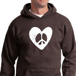 Mens Peace Hoodie Hippie Heart Peace Hoody Mens Peace Hoodie Hippie Heart Peace Hoody