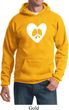 Mens Peace Hoodie Hippie Heart Peace Hoody