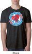 Mens Peace Shirt All You Need is Love Burnout Tee T-Shirt