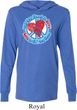 Mens Peace Shirt All You Need is Love Lightweight Hoodie Tee