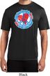 Mens Peace Shirt All You Need is Love Moisture Wicking Tee