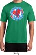 Mens Peace Shirt All You Need is Love Moisture Wicking Tee