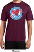Mens Peace Shirt All You Need is Love Moisture Wicking Tee