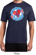 Mens Peace Shirt All You Need is Love Moisture Wicking Tee