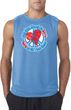 Mens Peace Shirt All You Need is Love Sleeveless Tee T-Shirt