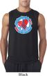 Mens Peace Shirt All You Need is Love Sleeveless Tee T-Shirt