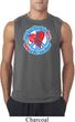 Mens Peace Shirt All You Need is Love Sleeveless Tee T-Shirt