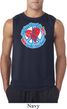 Mens Peace Shirt All You Need is Love Sleeveless Tee T-Shirt