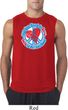 Mens Peace Shirt All You Need is Love Sleeveless Tee T-Shirt