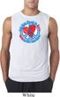 Mens Peace Shirt All You Need is Love Sleeveless Tee T-Shirt