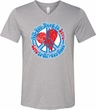 Mens Peace Shirt All You Need is Love Tri Blend V-neck Tee