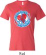 Mens Peace Shirt All You Need is Love Tri Blend V-neck Tee