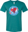 Mens Peace Shirt All You Need is Love Tri Blend V-neck Tee