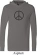 Mens Peace Shirt Basic Peace Black Lightweight Hoodie Tee