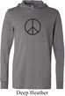 Mens Peace Shirt Basic Peace Black Lightweight Hoodie Tee