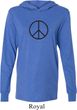 Mens Peace Shirt Basic Peace Black Lightweight Hoodie Tee