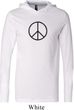Mens Peace Shirt Basic Peace Black Lightweight Hoodie Tee