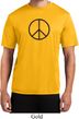 Mens Peace Shirt Basic Peace Black Moisture Wicking Tee