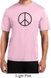 Mens Peace Shirt Basic Peace Black Moisture Wicking Tee