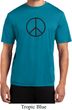 Mens Peace Shirt Basic Peace Black Moisture Wicking Tee
