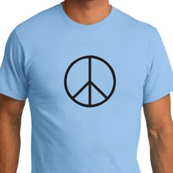 Mens Peace Shirt Basic Peace Black Organic Tee T-Shirt