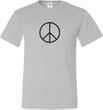 Mens Peace Shirt Basic Peace Black Tall Tee T-Shirt