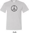 Mens Peace Shirt Basic Peace Black Tall Tee T-Shirt