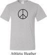 Mens Peace Shirt Basic Peace Black Tall Tee T-Shirt