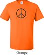 Mens Peace Shirt Basic Peace Black Tall Tee T-Shirt