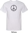 Mens Peace Shirt Basic Peace Black Tall Tee T-Shirt