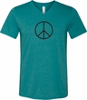 Mens Peace Shirt Basic Peace Black Tri Blend V-neck Tee