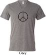 Mens Peace Shirt Basic Peace Black Tri Blend V-neck Tee