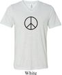 Mens Peace Shirt Basic Peace Black Tri Blend V-neck Tee