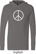 Mens Peace Shirt Basic Peace White Lightweight Hoodie Tee