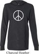 Mens Peace Shirt Basic Peace White Lightweight Hoodie Tee