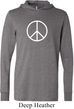 Mens Peace Shirt Basic Peace White Lightweight Hoodie Tee
