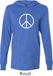 Mens Peace Shirt Basic Peace White Lightweight Hoodie Tee