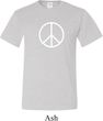 Mens Peace Shirt Basic Peace White Tall Tee T-Shirt