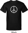 Mens Peace Shirt Basic Peace White Tall Tee T-Shirt