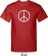Mens Peace Shirt Basic Peace White Tall Tee T-Shirt