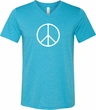 Mens Peace Shirt Basic Peace White Tri Blend V-neck Tee