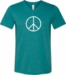 Mens Peace Shirt Basic Peace White Tri Blend V-neck Tee
