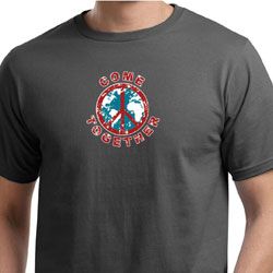 Mens Peace Shirt Come Together Organic Tee T-Shirt Mens Peace Shirt Come Together Organic Tee T-Shirt