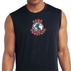 Mens Peace Shirt Come Together Sleeveless Moisture Wicking Tee T-Shirt Mens Peace Shirt Come Together Sleeveless Moisture Wicking Tee T-Shirt