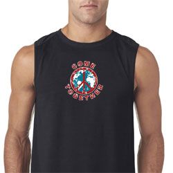 Mens Peace Shirt Come Together Sleeveless Tee T-Shirt Mens Peace Shirt Come Together Sleeveless Tee T-Shirt