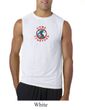 Mens Peace Shirt Come Together Sleeveless Tee T-Shirt
