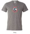 Mens Peace Shirt Come Together Tri Blend V-neck Tee T-Shirt