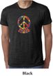 Mens Peace Shirt Funky Peace Burnout Tee T-Shirt