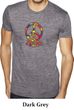Mens Peace Shirt Funky Peace Burnout Tee T-Shirt